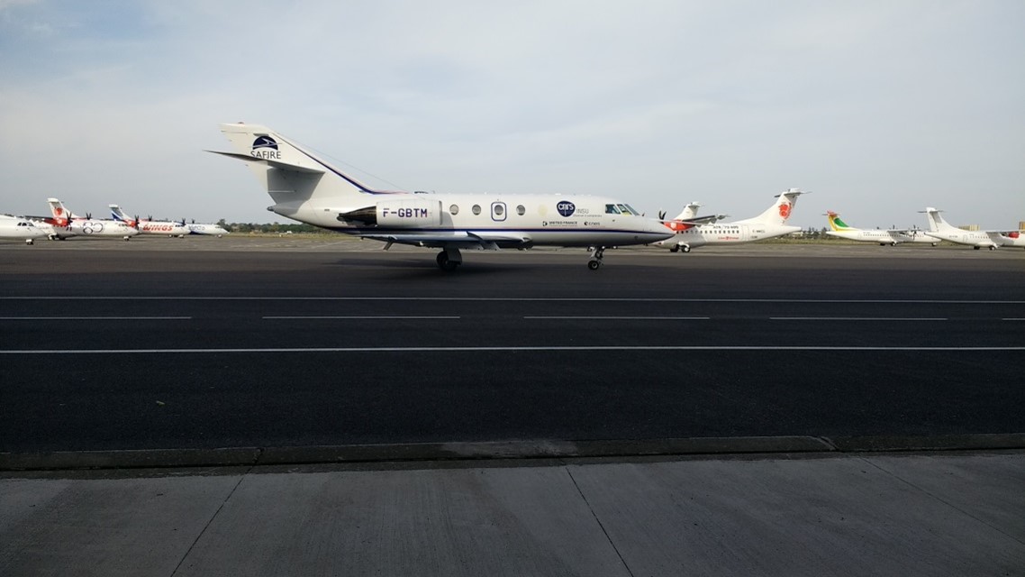 Arrival at Francazal after the flight to Belchatów