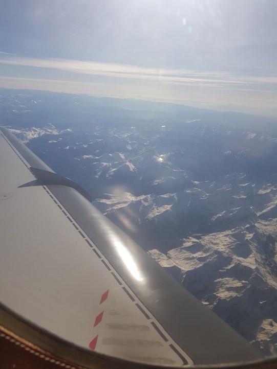Flying over the Pyrenees